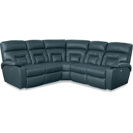 5 Piece Reclining Sectional Sofa with Power+